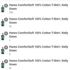 40 Blank T-Shirts (Green) (Assorted Sizes)
